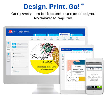 Avery Printable Blank Rectangle Labels, 3.5